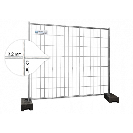 BAUZAUNWELT 11 kg Premium 2.20 x 2.00 m 15-piece set - 16 kg PE base