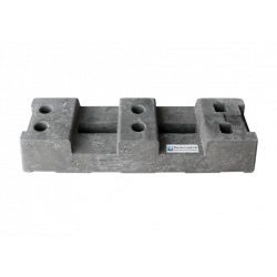 Kopie von BAUZAUNWELT 11 kg Premium 2,20 x 2,00 m 15er Set - 16 kg PE Fuß