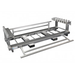 Kopie von BAUZAUNWELT 11 kg Premium 2,20 x 2,00 m 15er Set - 16 kg PE Fuß