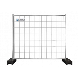 Kopie von BAUZAUNWELT 11 kg Premium 2,20 x 2,00 m 15er Set - 16 kg PE Fuß