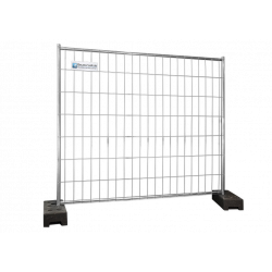 Lightweight Construction Fence 24.25 lbs 7.22 ft x 6.56 ft Premium 15-Piece Set (US)